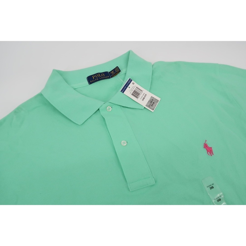 Polo Ralph Lauren Polo Shirt Mens 2XB Tyler Green Classic Fit Pink Pony NWT
